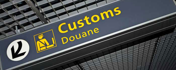 Customs handling